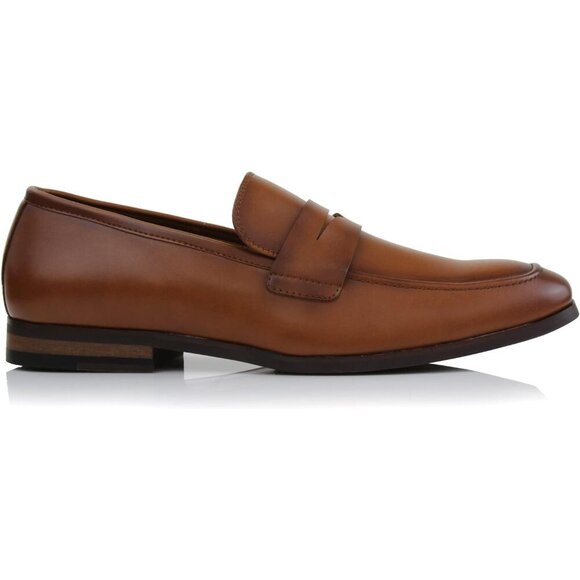 〽️Men\'s Cognac Ferro Aldo Collection Slip On Penny for Driving Moccasins Loafer main image 4